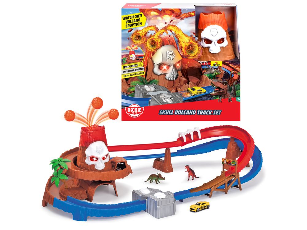 Dickie - Skull Volcano Track Playset