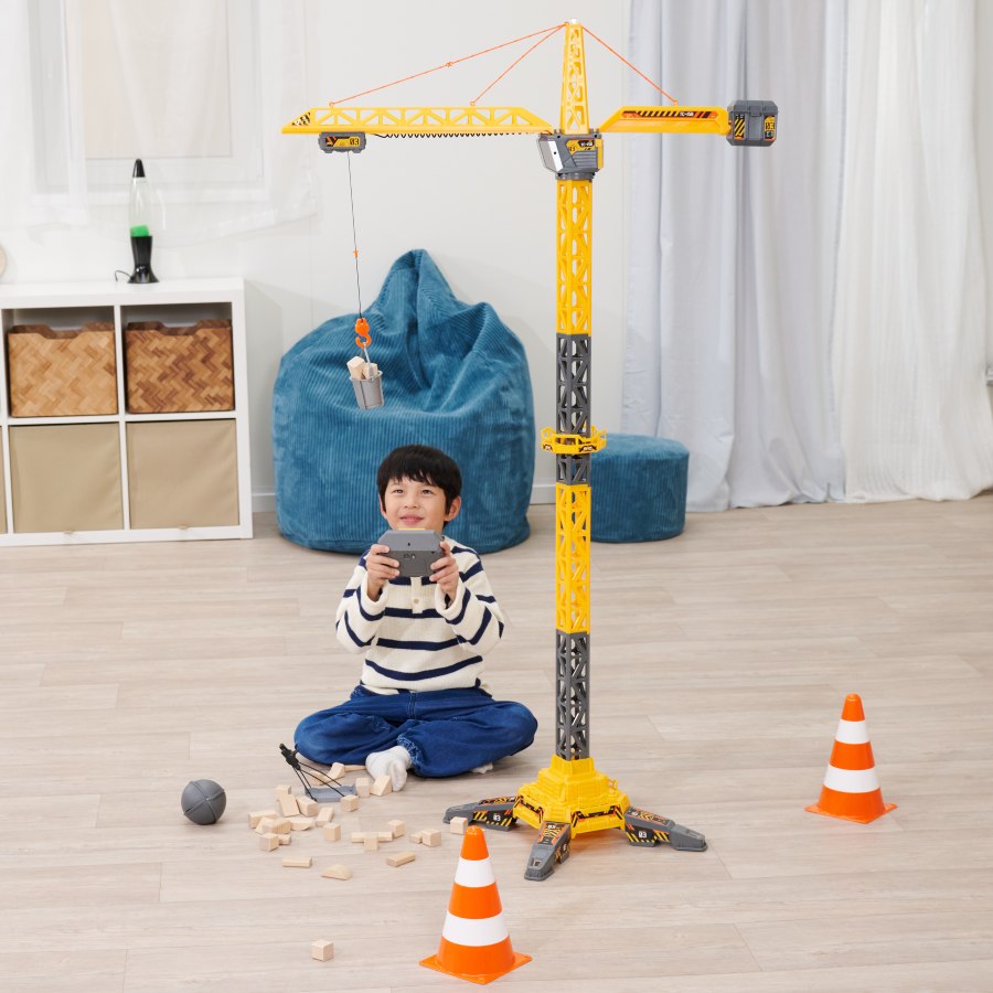 Dickie - RC Titan Crane Playset - Yellow/Grey - 150 cm