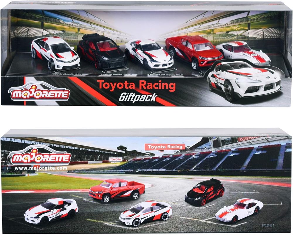 Majorette - Toyota Racing Cars Gift Pack - 5pcs