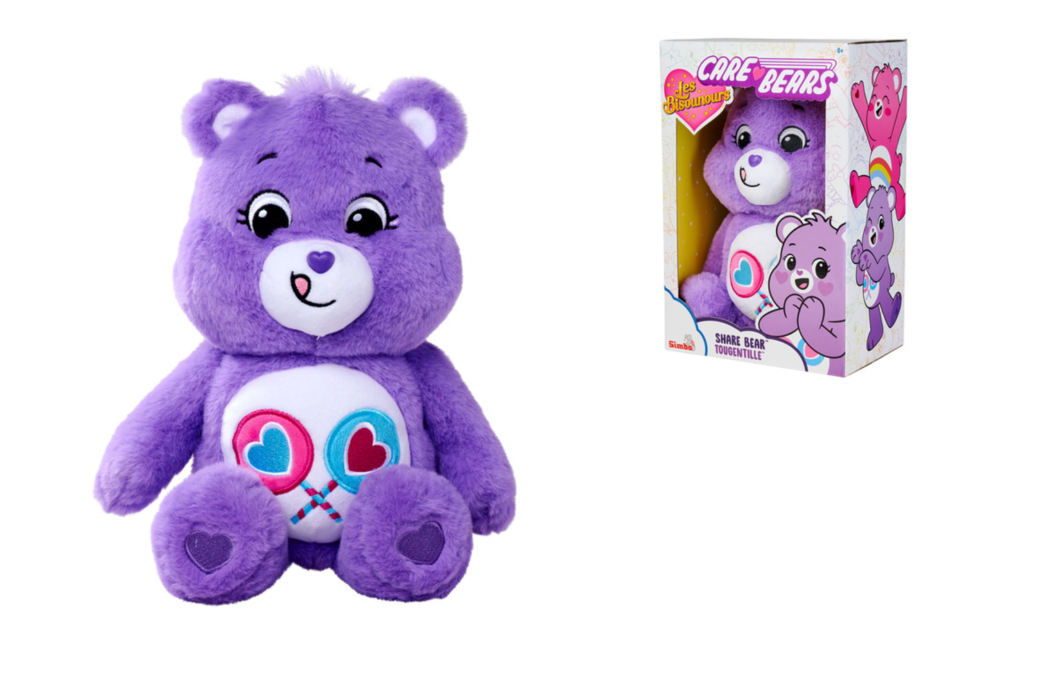 Nicotoy - Care Bears Share Bear Plush Toy - 35 cm