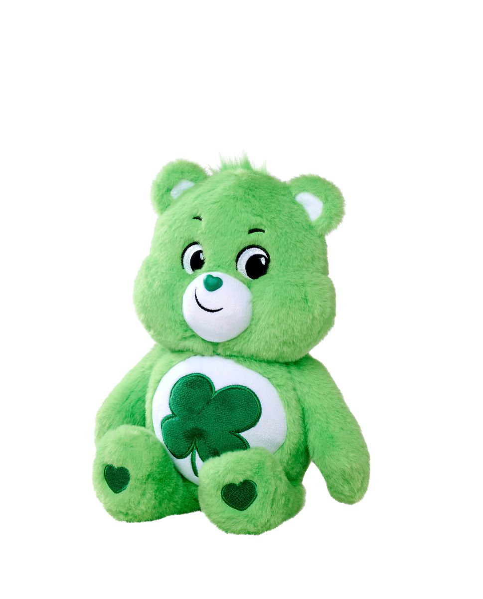 Nicotoy - Care Bears Good Luck Bear Plush Toy - Green - 35 cm