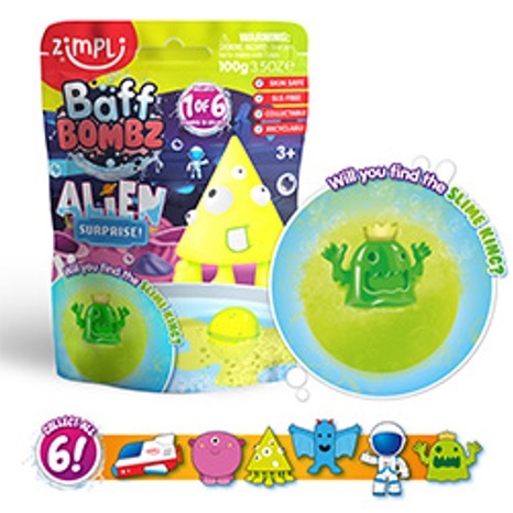 Zimpli Kids - Large Alien Surprise Bath Bomb