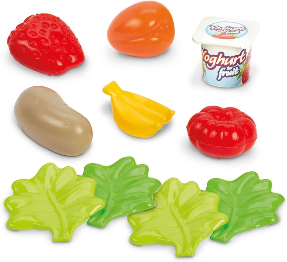 إكوويفر - مجموعة العاب عربة التسوق مع مسجل النقود - 19 قطعة