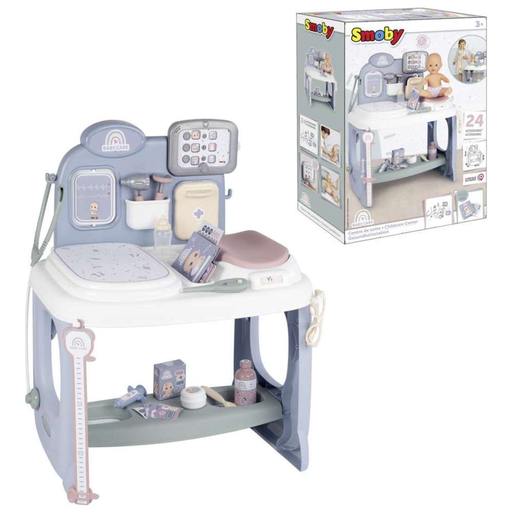 Smoby - Baby Care Centre Station Playset - 26 Pcs
