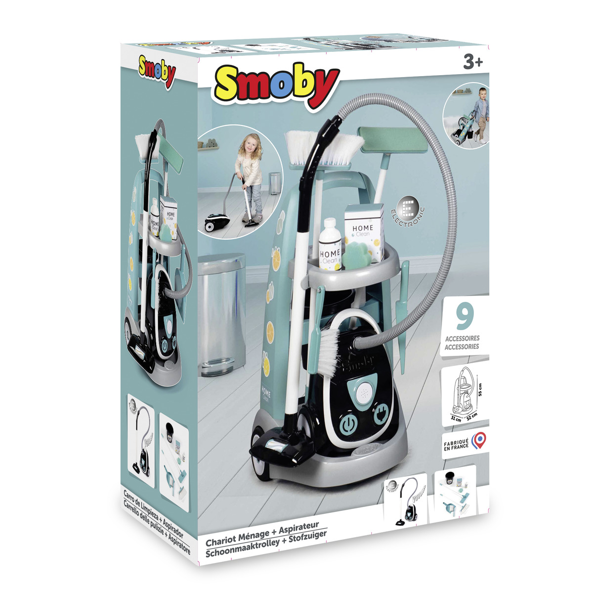 Smoby - Cleaning Kit - 9 Pcs