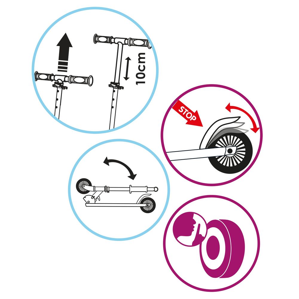 سموبي - سكوتر ثنائي العجلات قابل للطي - فروزن