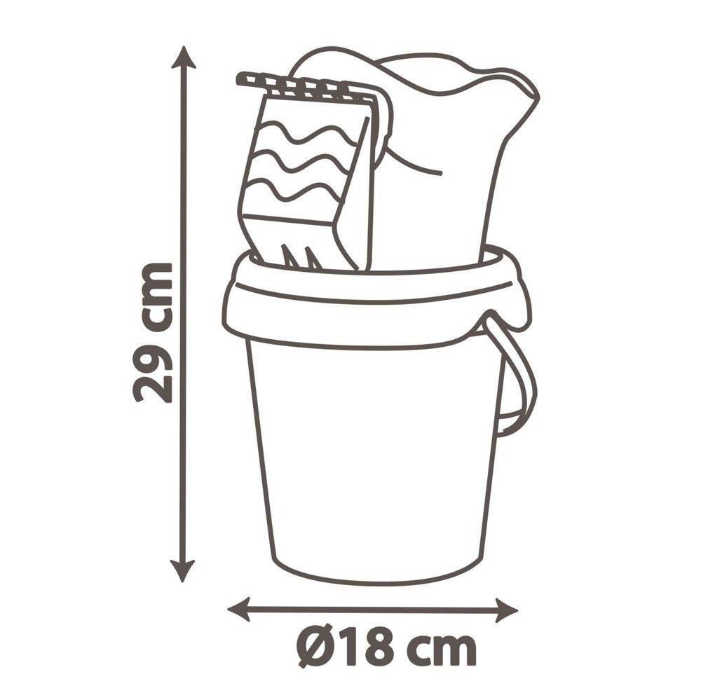 سموبي - دلو شاطئ وألعاب رمل جابي دول هاوس - متعدد الألوان