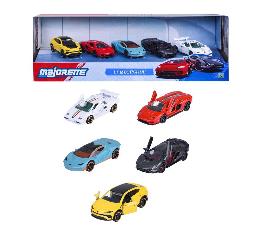 Majorette - Lamborghini Car Set - Pack of 5