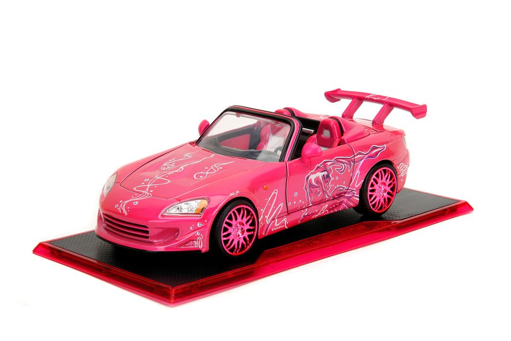 Jada - Pink Slips Suki's Honda S2000 Die-Cast Car With Base - Pink