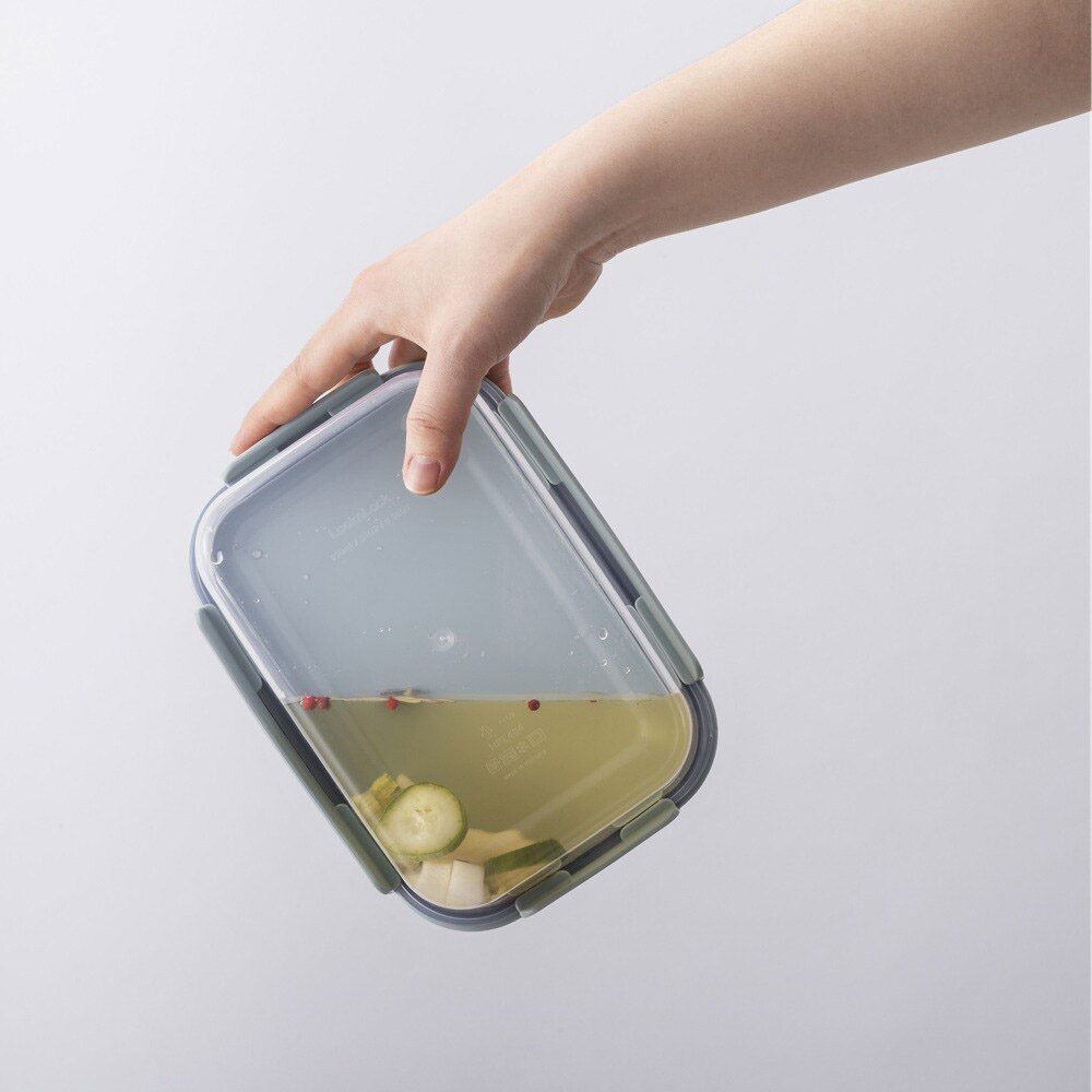 لوك&لوك – حافظة طعام مربعة كلاسيك بلس – 860 مل