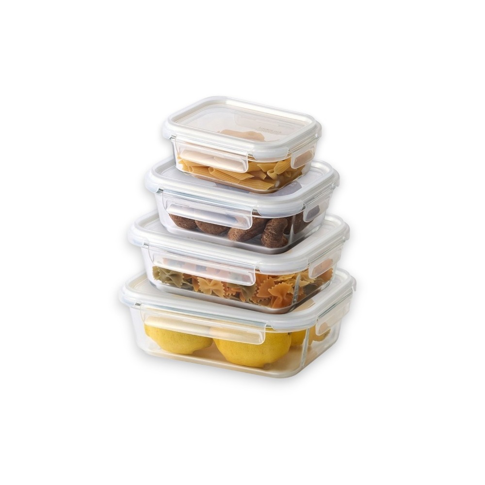 Lock N Lock Rectangle Food Storage Containers Pack Of 4