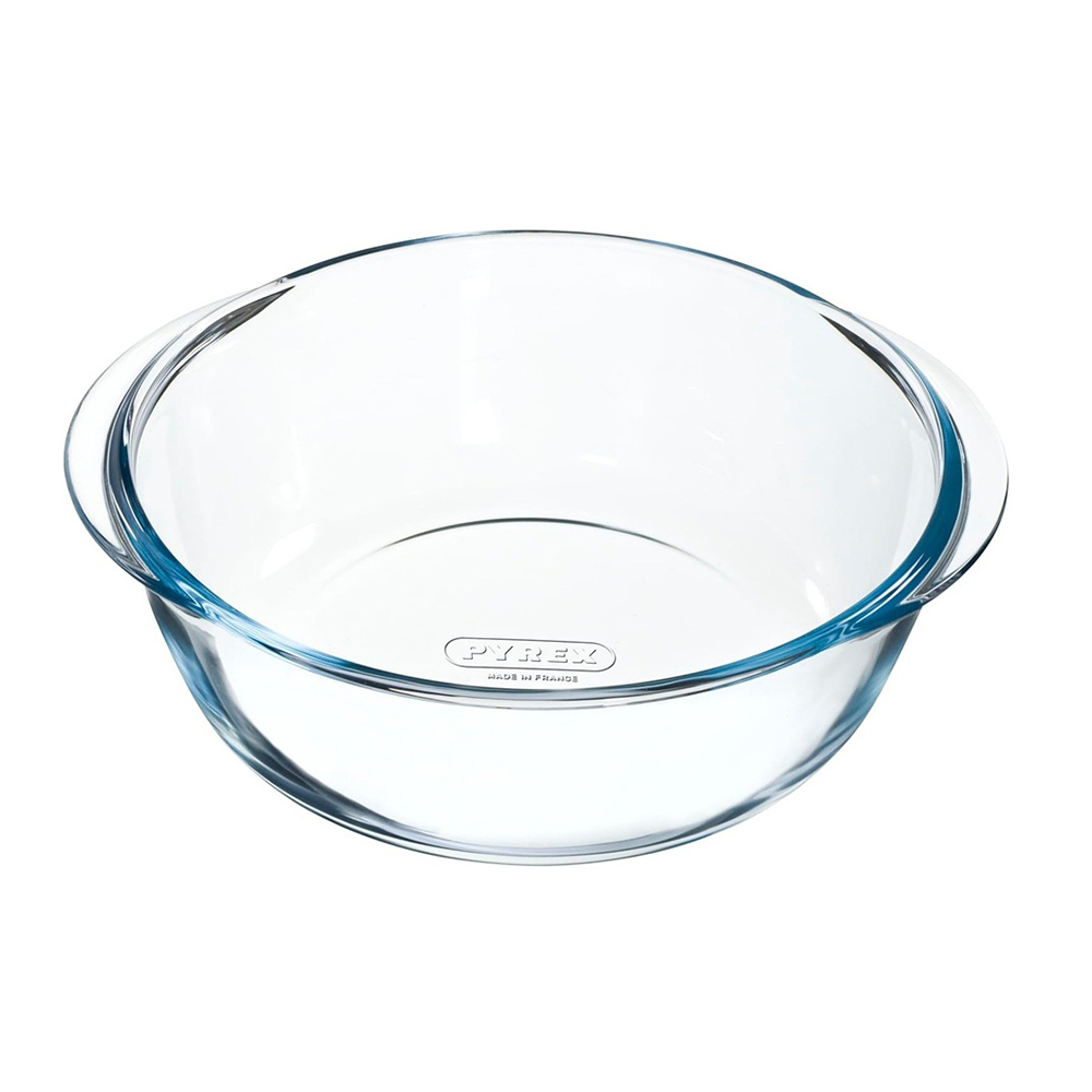 Pyrex Air Fryer Multi-purpose Heat-resistant Glass Round Dish - 2.3 L