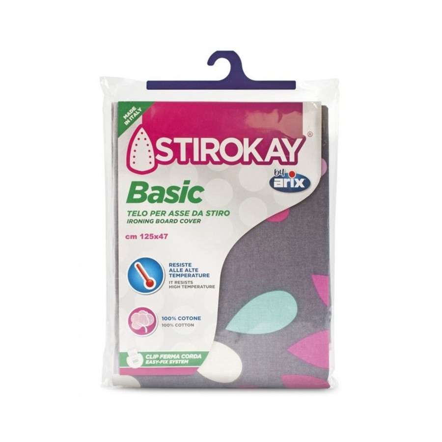 ستيروكاي - غطاء طاولة الكي مطبوع أساسي - ملون - قد يختلف التصميم - 1 قطعة