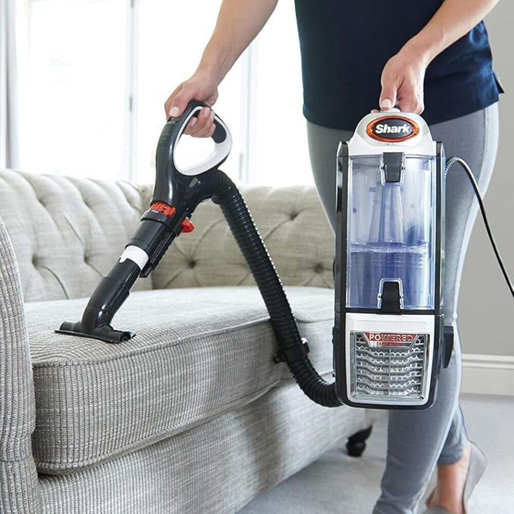 Shark Corded Vacuum Cleaner With Anti Hair Wrap Technology & Duoclean - Navy/Orange