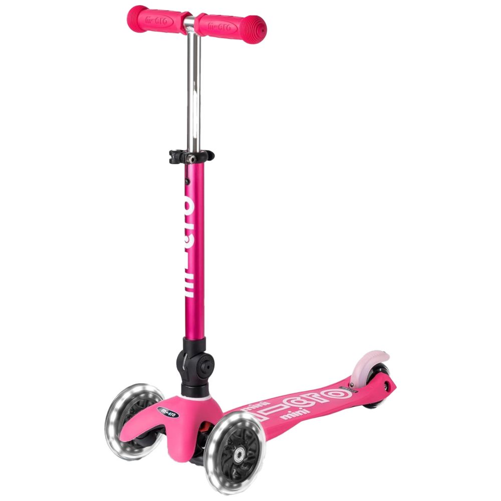 Micro Mini Deluxe Foldable LED Manual Scooter