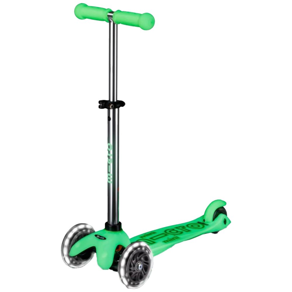 Micro Mini Deluxe Glow LED Manual Scooter