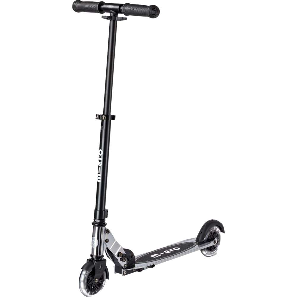 ميكرو - سكوتر سبرايت بإضاءة ليد يدوي - فضي كروم