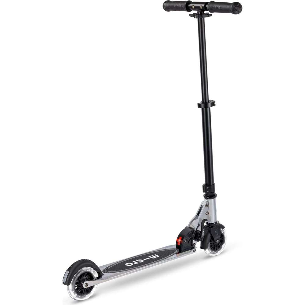 ميكرو - سكوتر سبرايت بإضاءة ليد يدوي - فضي كروم