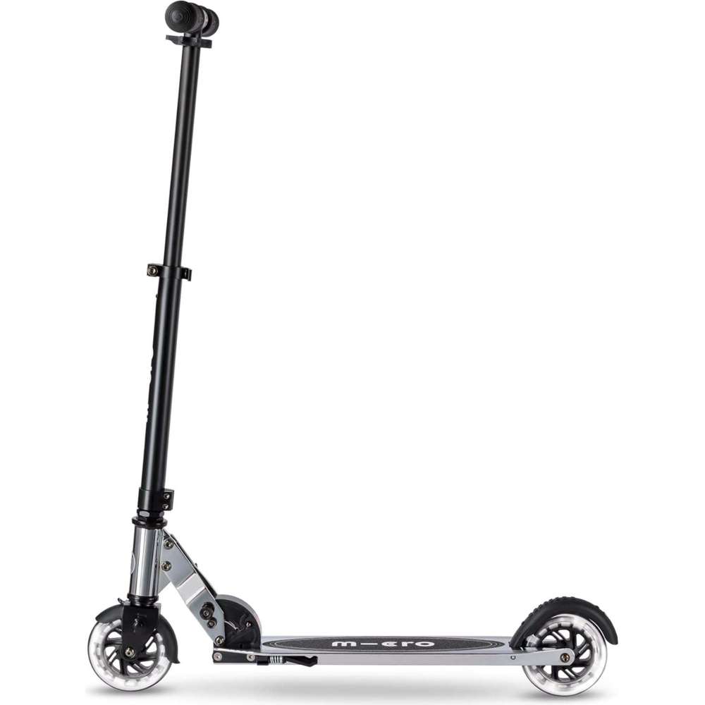 ميكرو - سكوتر سبرايت بإضاءة ليد يدوي - فضي كروم