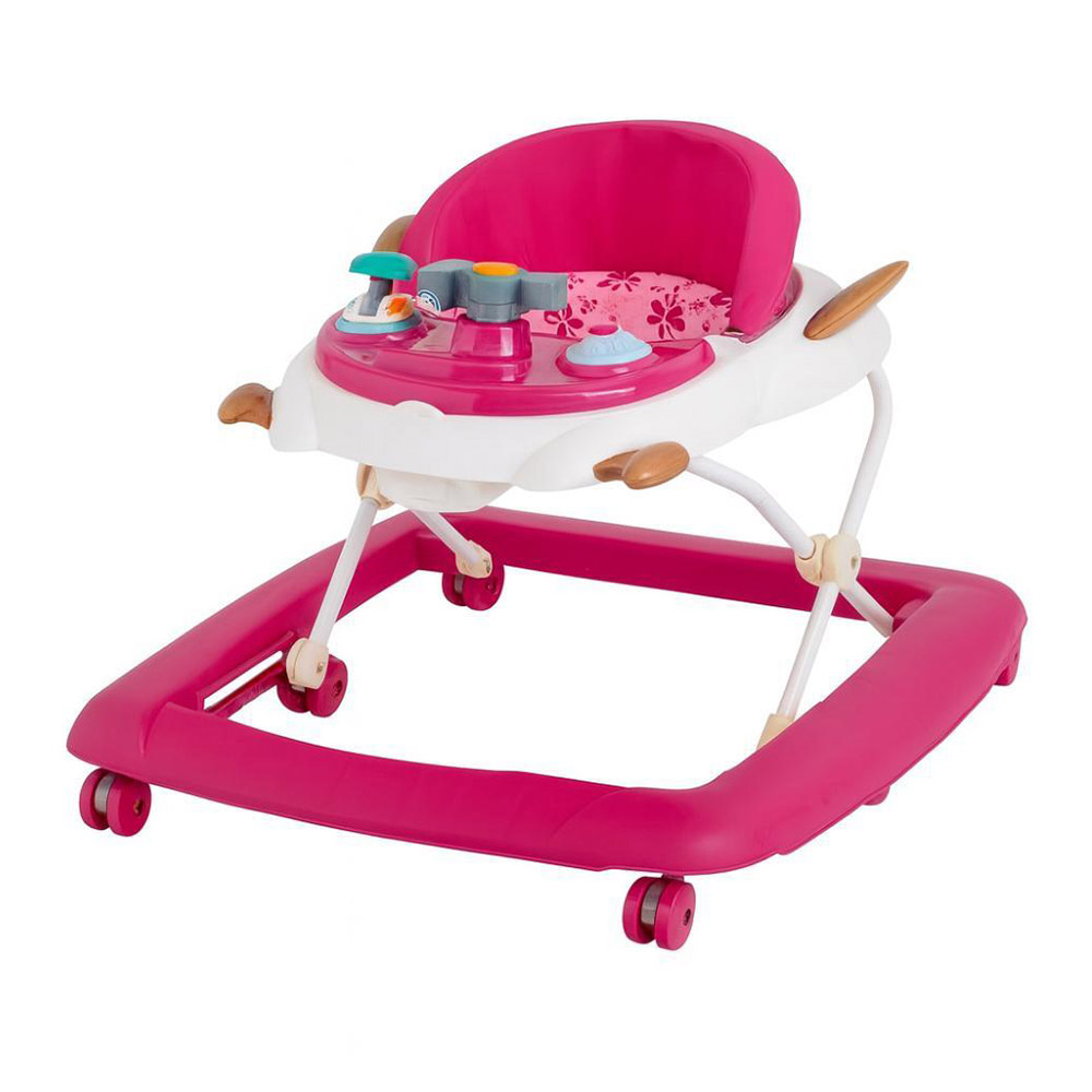 مايتس - مشاية أطفال مكوك فضائي مع موسيقى وأضواء وخاصية اهتزاز - وردي