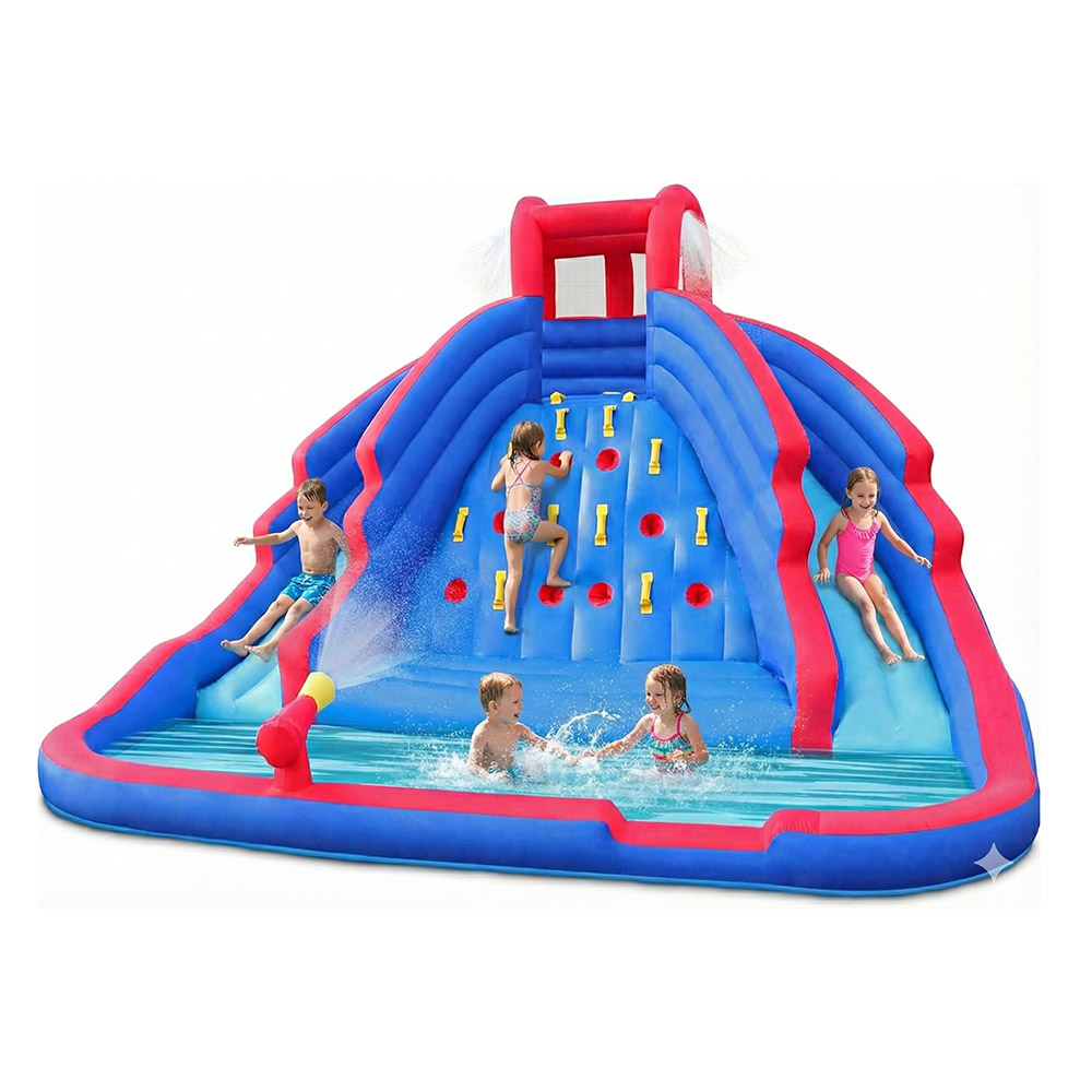 Myts - Kids Inflatable Water Climbing Slide With Splash Pool - Large