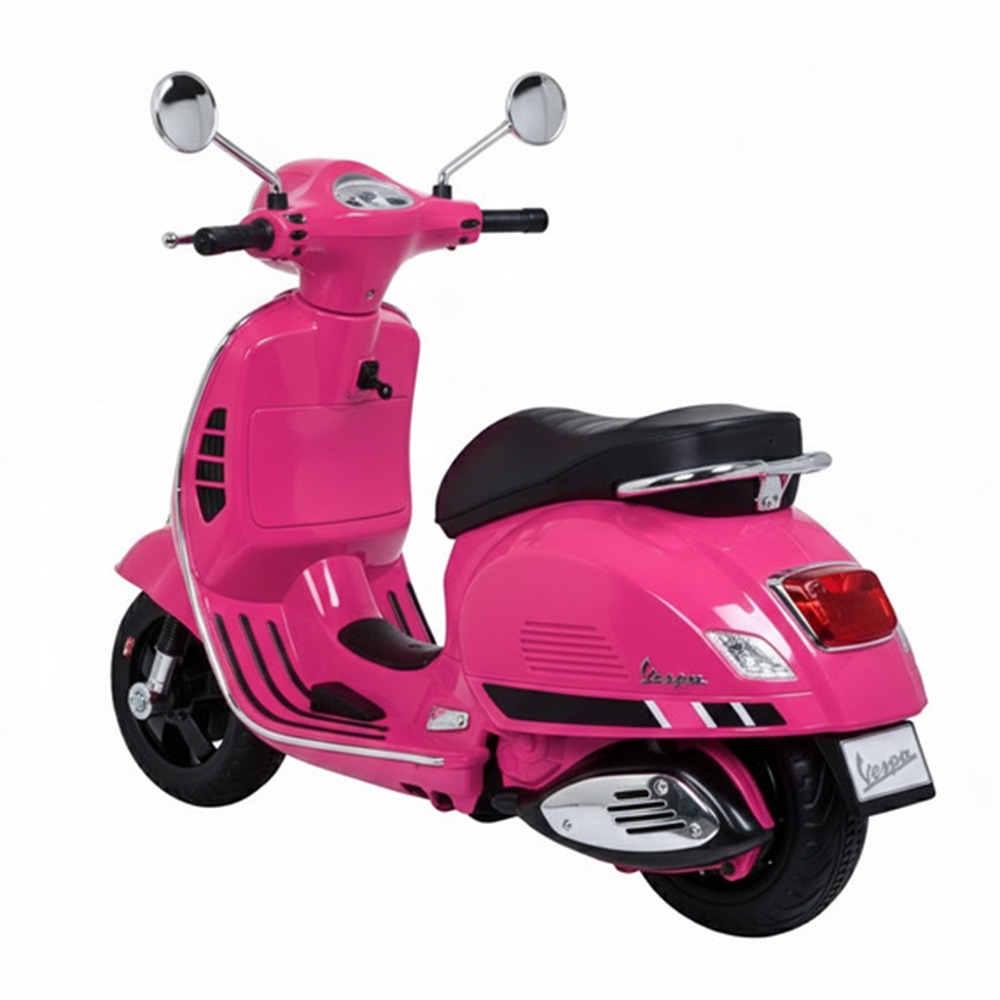 Myts Kids Vespa Licensed Electric Ride-On Scooter - Pink - 12 V