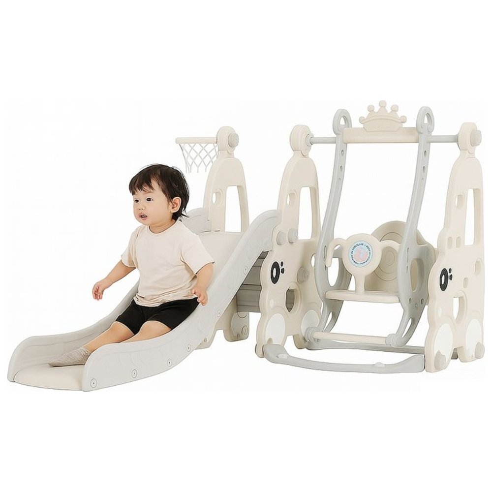 Myts - 2-In-1 Plastic Slides & Basketball Hoop