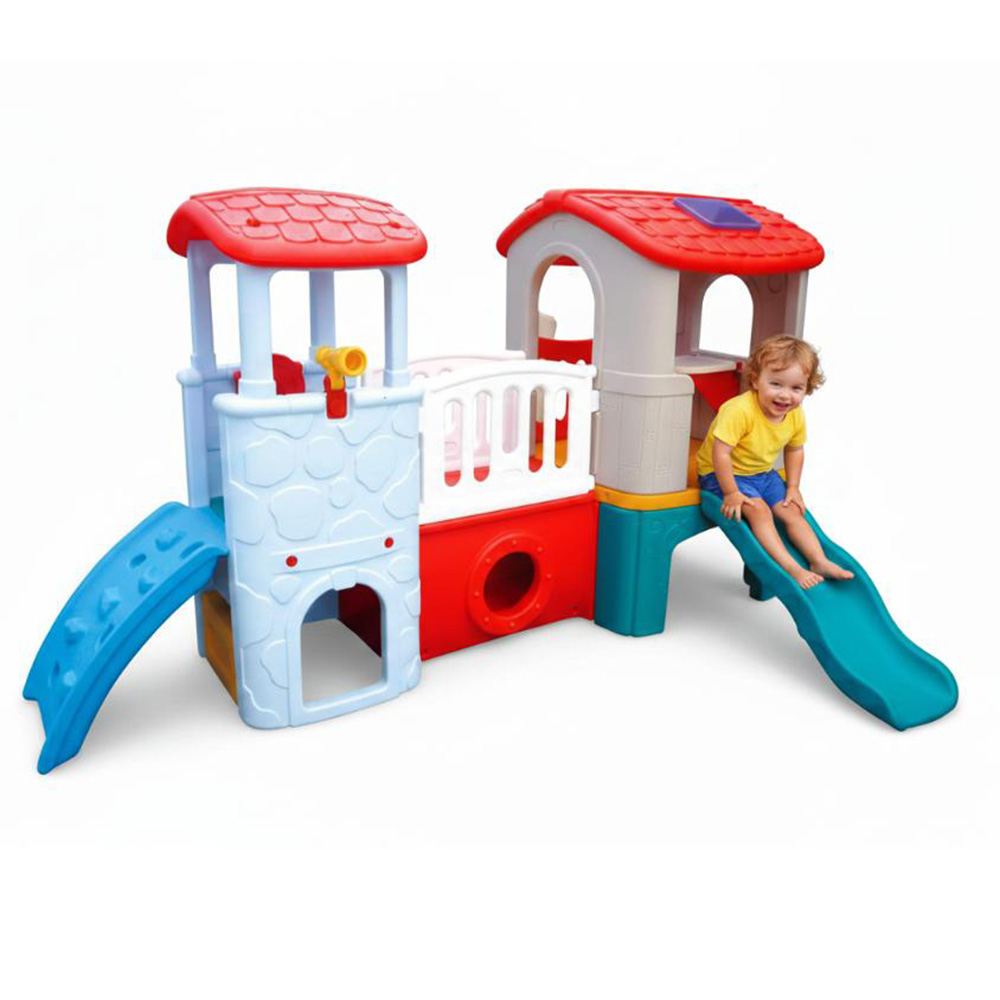 Myts - Kids Playhouse With Slides And Bridge
