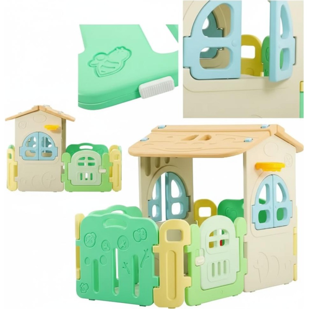 Myts - Kids Cozy Indoor Playhouse With Doors And Windows
