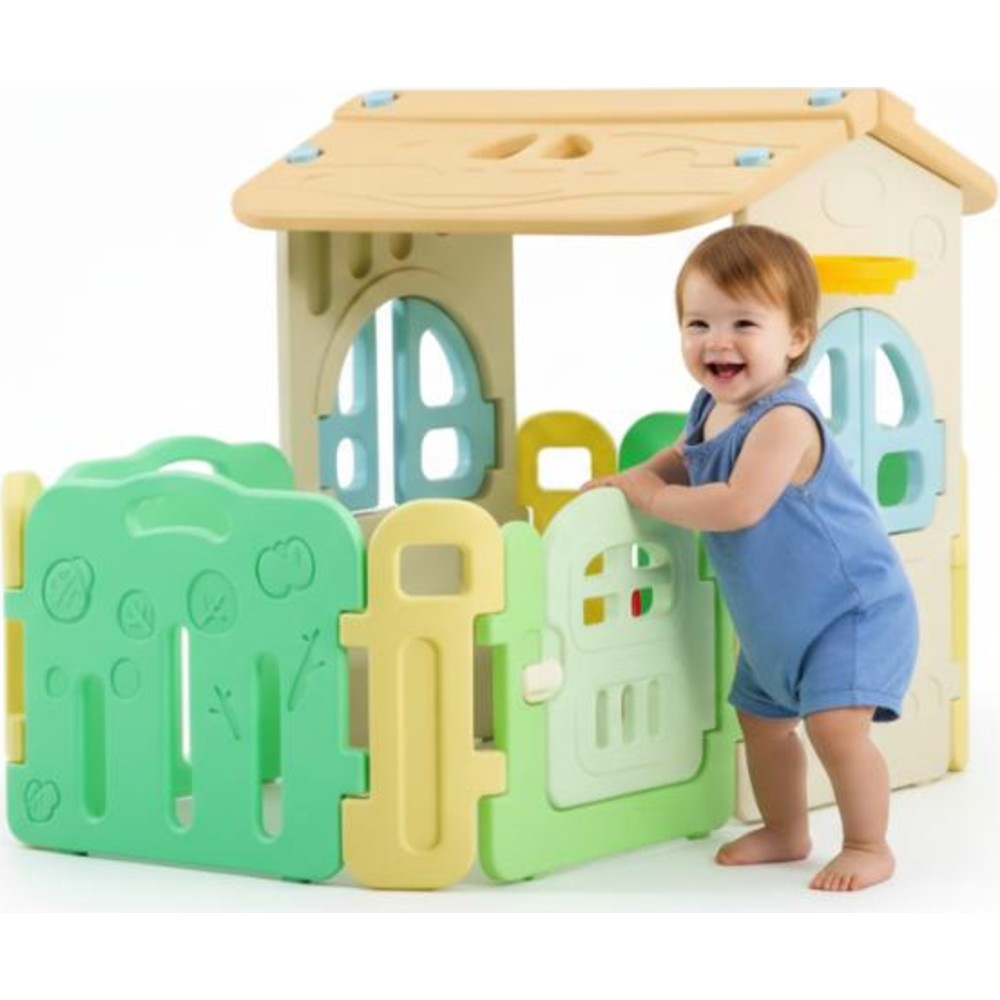 Myts - Kids Cozy Indoor Playhouse With Doors And Windows