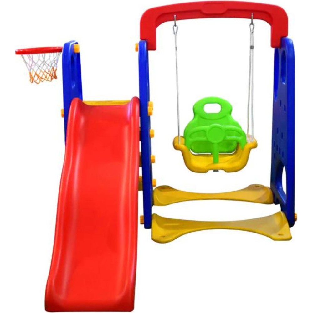 Myts - Kids Outdoor Slide And Swing Playground Set