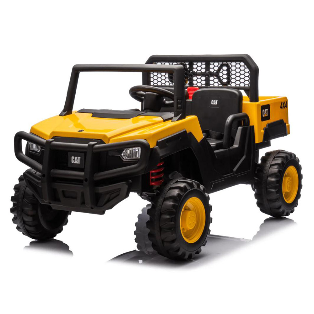 مايتس - سيارة أطفال كهربائية بمحركين من الفئة الثانية - أصفر - 12 فولت