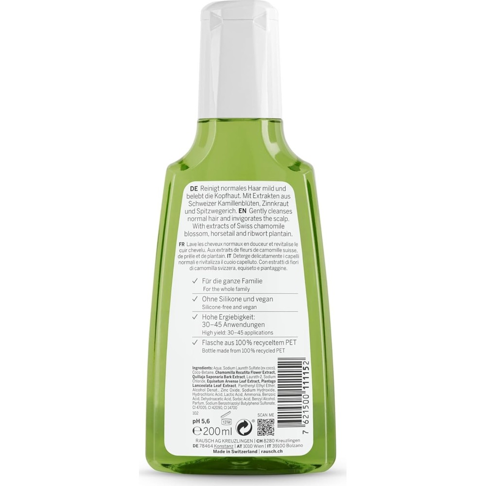 Rausch - Care Shampoo With Swiss Herbs - 200 ml