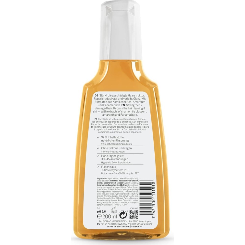 Rausch - Repair Shampoo With Chamomile And Amaranth - 200 ml