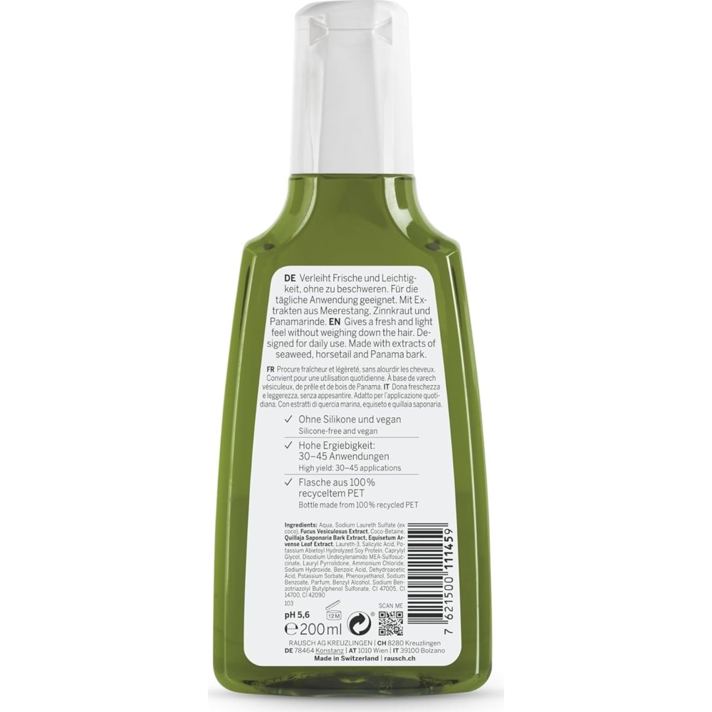Rausch - Degreasing Shampoo With Seaweed - 200 ml