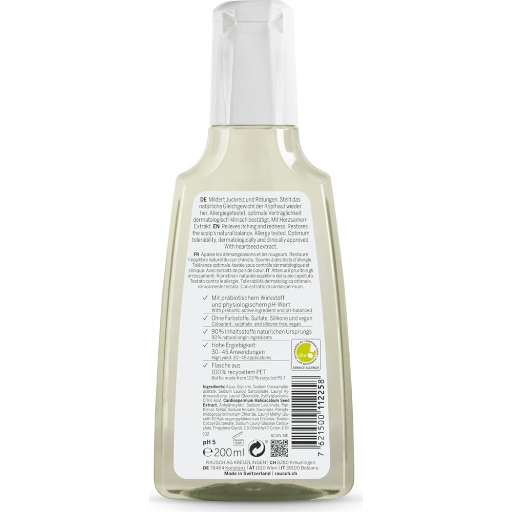 Rausch - Sensitive Shampoo With Heartseed - 200 ml