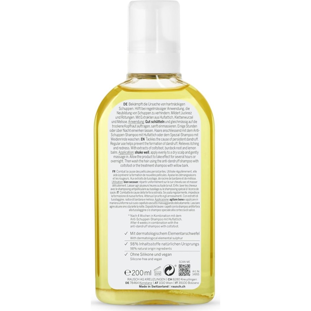 Rausch - Anti-Dandruff Scalp Lotion With Coltsfoot - 200 ml