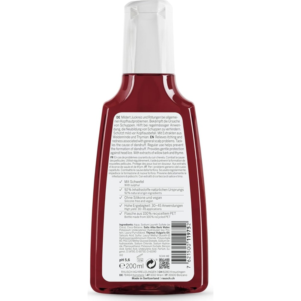 Rausch - Treatment Shampoo With Willow Bark - 200 ml