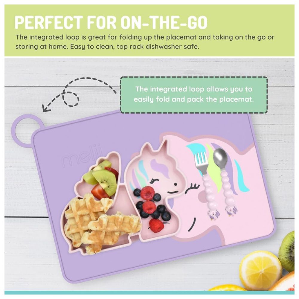 Melii Silicone Placemat - Unicorn