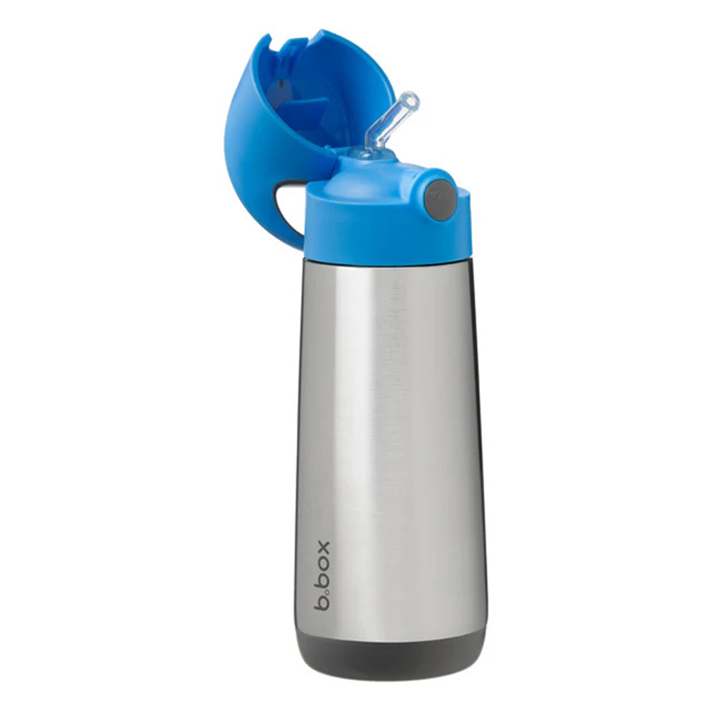 B.Box - Hydratio Stainless Steel Drink Bottle - Blue Slate - 350ml