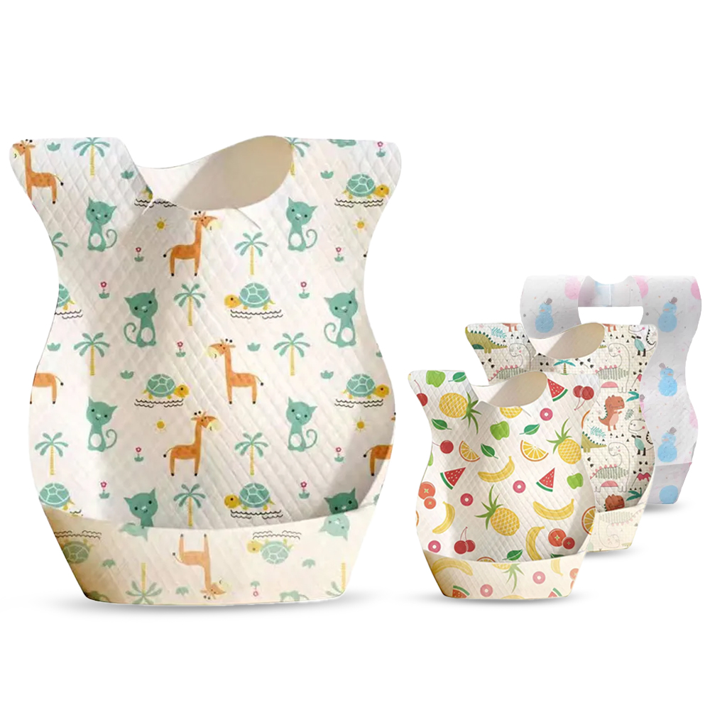 مرايل أطفال ستار بيبيز - مرايل أطفال للاستخدام مرة واحدة - قد يختلف التصميم - 55 قطعة