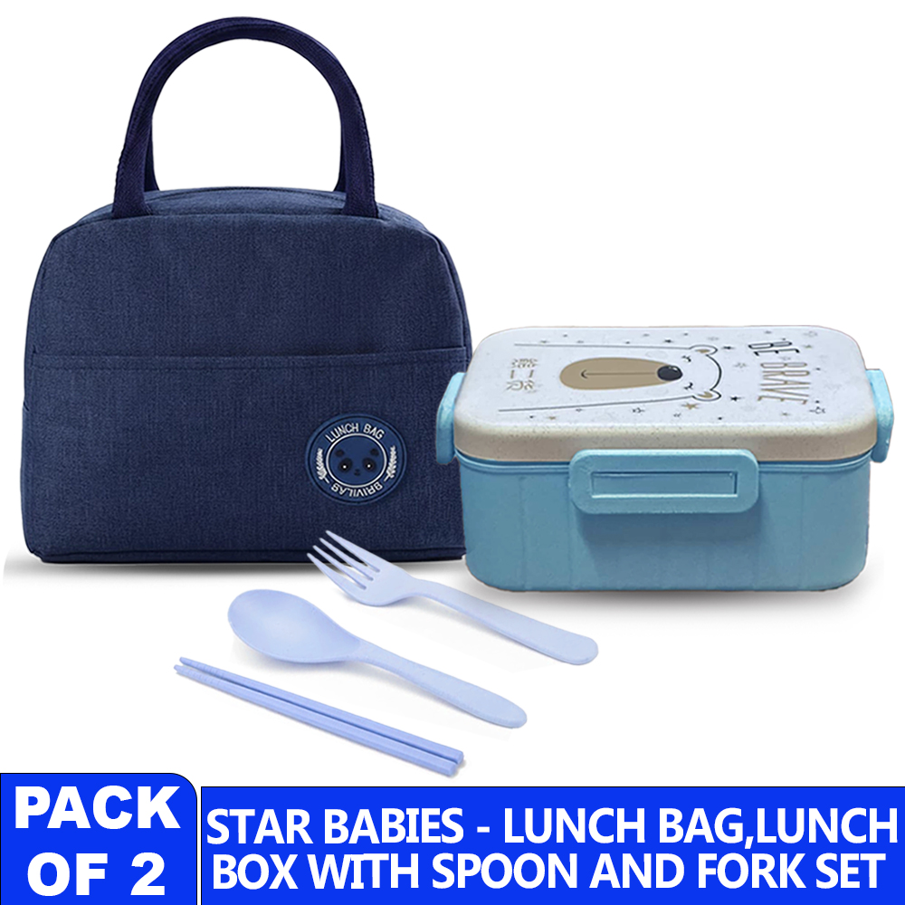 Star Babies - Lunch Bag And 2 Compartments Lunch Box