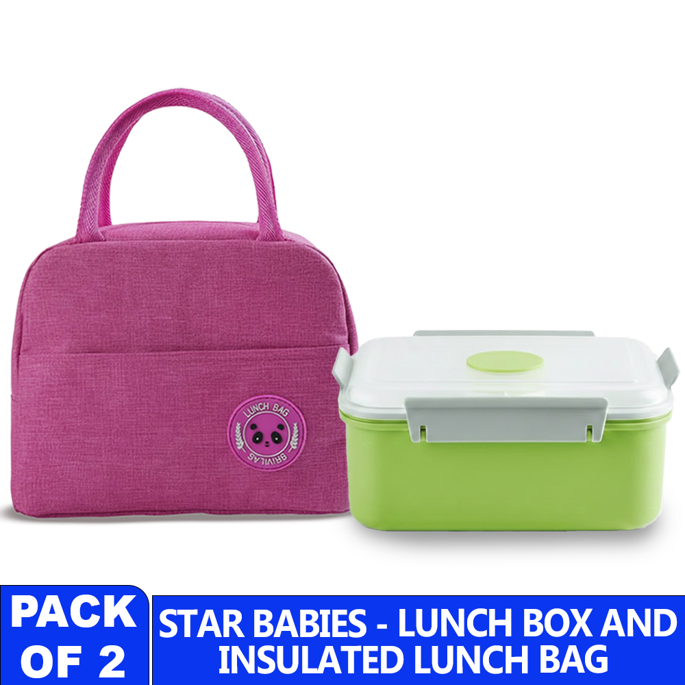 ستار بيبيز - حقيبة غداء مع علبة غداء مع صينية