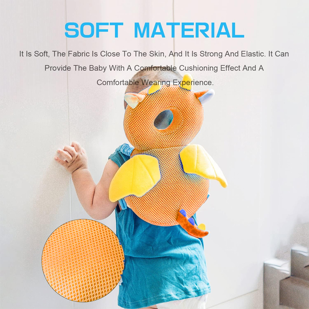 ستار بيبيز - طقم كرسي طعام قابل للطي ووسادة دعم رأس الطفل - بيج/بني - قطعتان