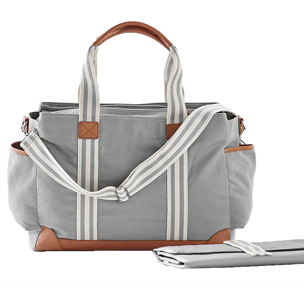 ستار بيبيز - شنطة حفاضات مقاومة للماء - رمادي