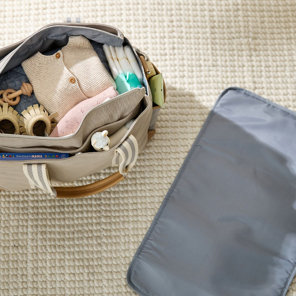 ستار بيبيز - شنطة حفاضات مقاومة للماء - رمادي