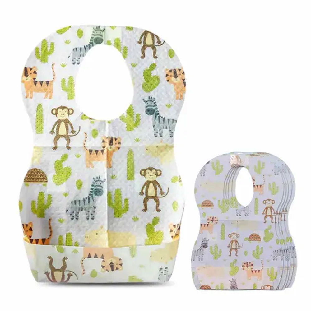Star Babies - Disposable Bibs - Pack Of 33 - Animal