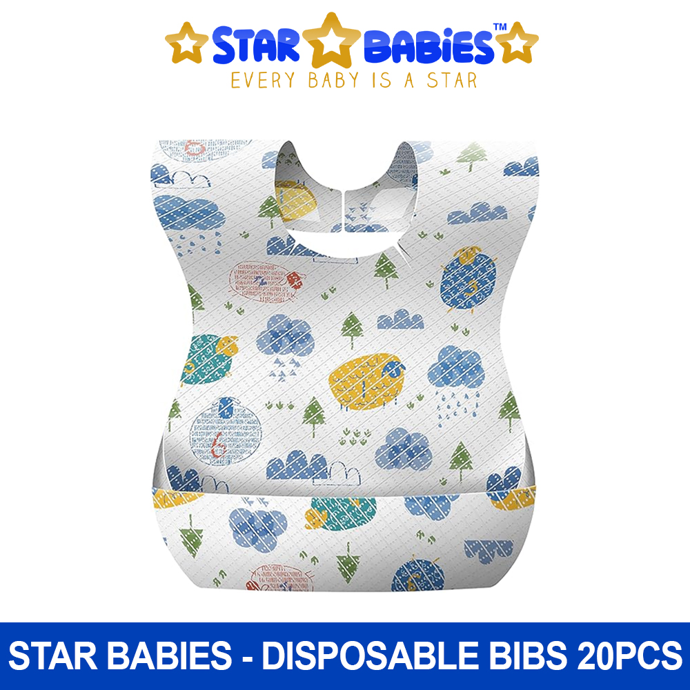 Star Babies - Disposable Bibs - Pack of 20 - Tree