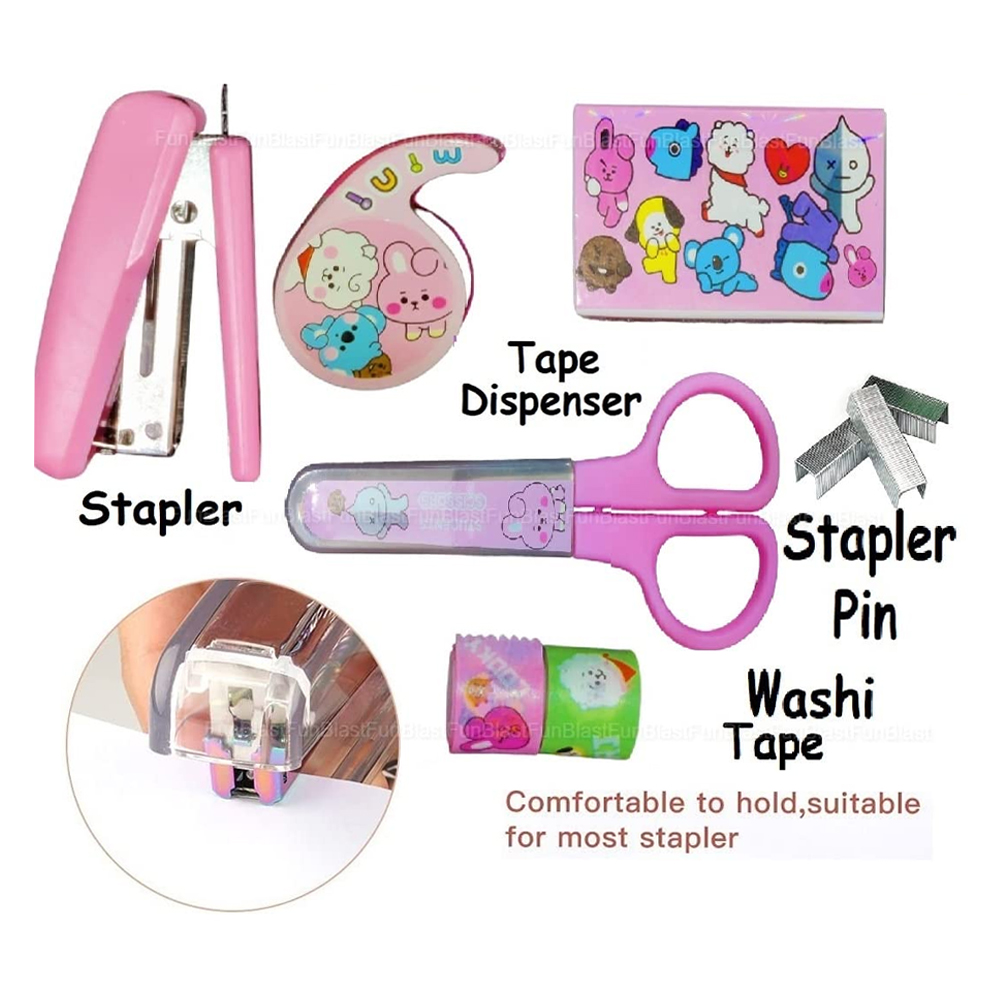 Star Babies - 5-In-1 Stationery Set - Unicorn - Pink