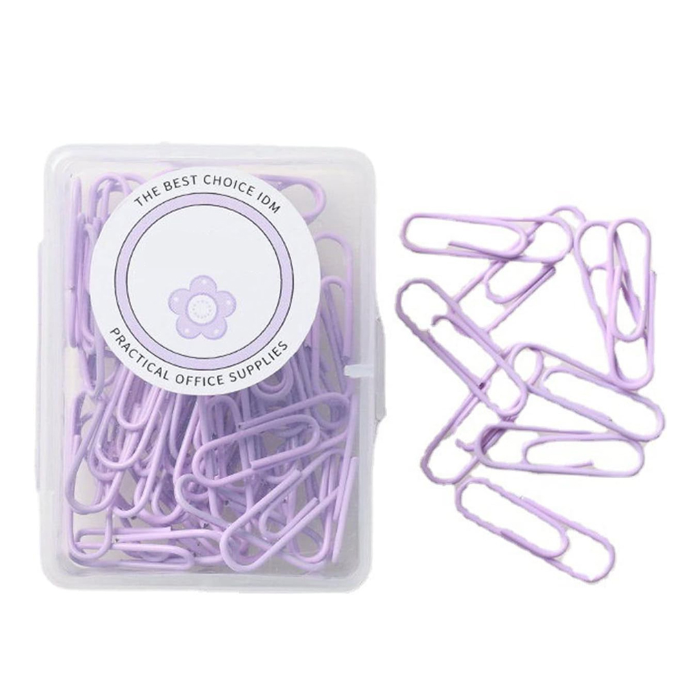 Star Babies - Boxed Paper Clips - 50 Pcs - Purple